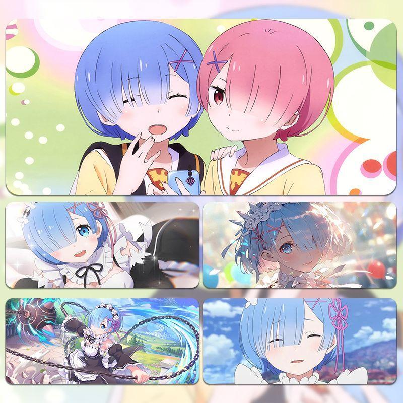 蕾姆鼠标垫超大从零开始的异世界动漫学生宿舍二次元书桌垫键盘垫