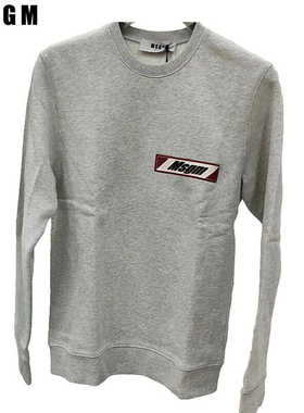 孤品特价MSGM意大利潮牌圆领套头长袖卫衣