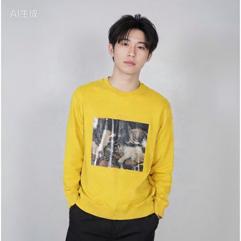 圆领外贸尾货原单情侣装男女同款