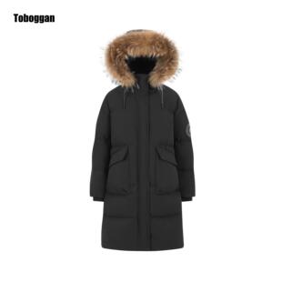 Toboggan加拿大雪橇CA716纯色中长款情侣羽绒服