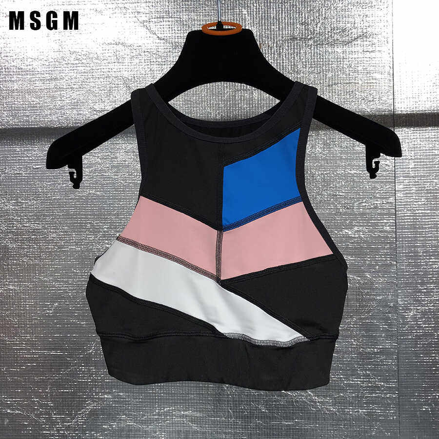 高弹力紧身运动MSGM跑步连体衣