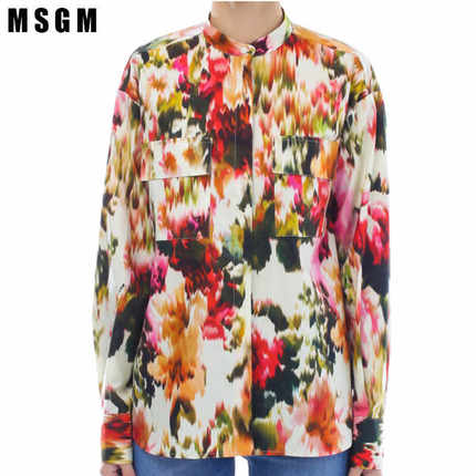 MSGM女士满印时尚衬衫