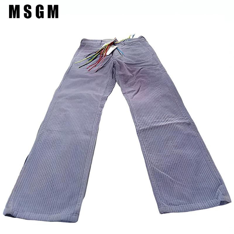 MSGM修身舒适百搭休闲裤