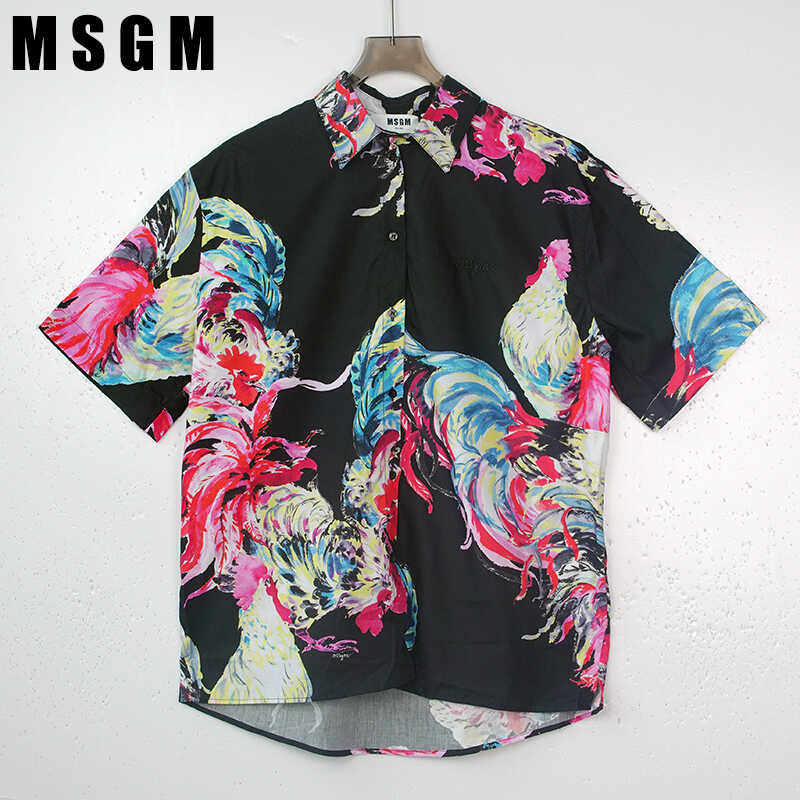 情侣短袖新款衬衫MSGM