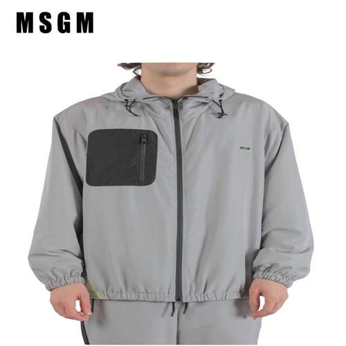 MSGM潮流时尚休闲男式连帽夹克