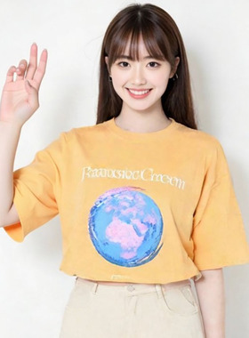 全新未使用MSGM宽松时尚短袖T恤