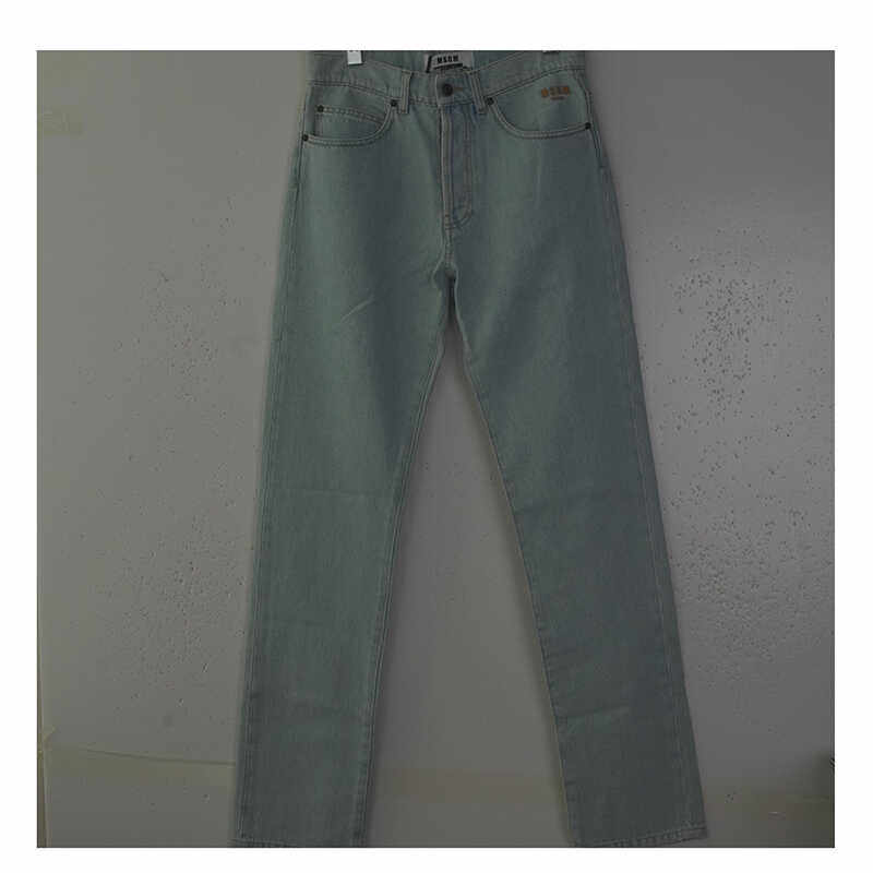 MSGM直筒百搭牛仔长裤