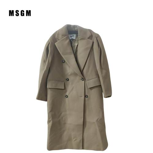 MSGM2024秋冬新款中长款毛呢大衣