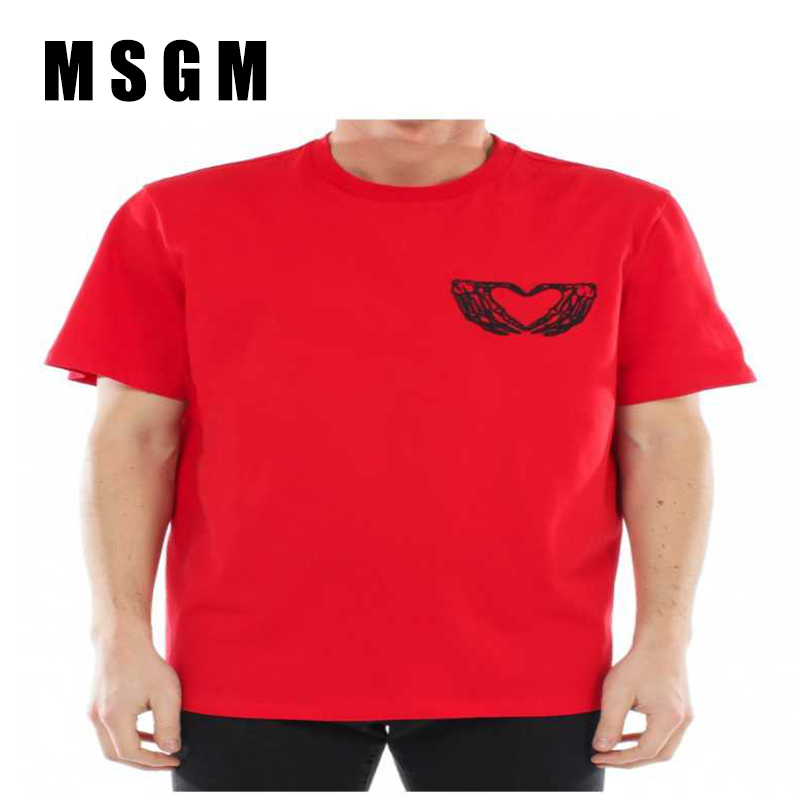 圆领透气百搭短袖T恤MSGM男士