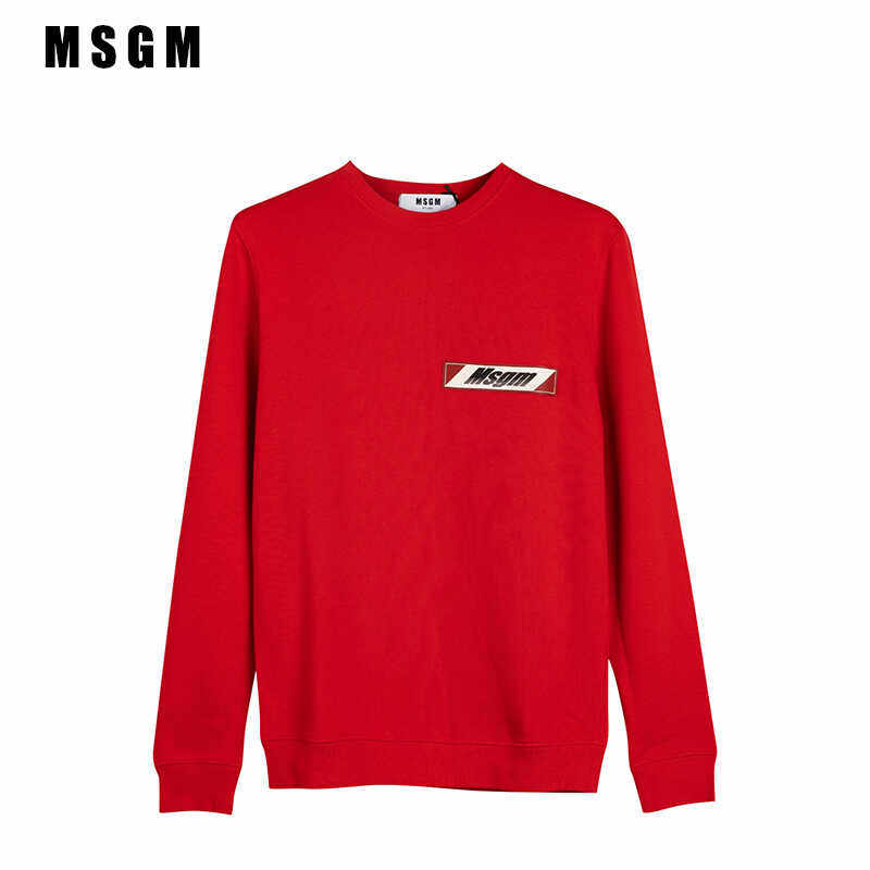 套头时尚圆领情侣卫衣MSGM