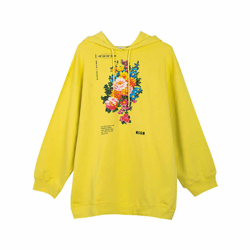 花纹ADLVLISA同款连帽卫衣