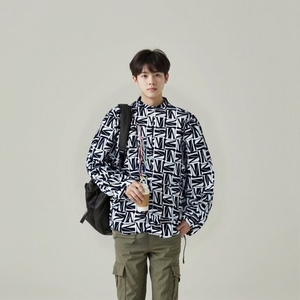 MSGM全新未使用男士时尚休闲百搭长袖衬衫
