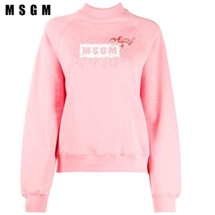 MSGM圆领套头休闲舒适长袖卫衣