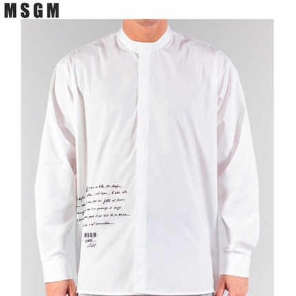 MSGM轻奢高端个性潮流顺滑冰感衬衫