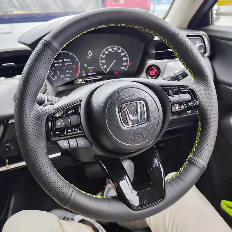 2023款本田XRV/缤智方向盘套真皮ENS1/ENP1极湃1手缝把套全包专用