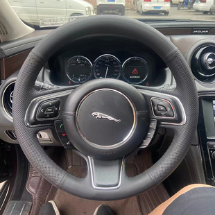 PACE XFL 捷豹XF方向盘套真皮XJ PACE把套专用手缝全包款 XEL