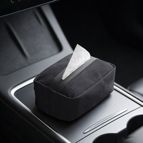 2026年新款车载纸巾盒适用特斯拉ModelY/3焕新版座椅扶手箱抽纸袋