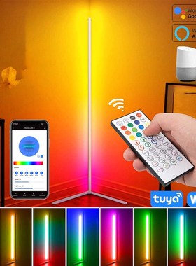 59 inch Corner Floor Lamp Dimmable APP Control Standing Lamp