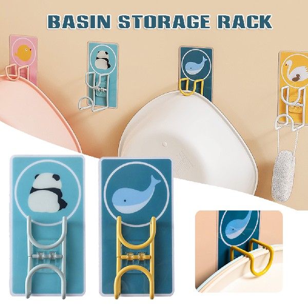 Basin Hook Multifunctional Adhesive Hooks PunchFree