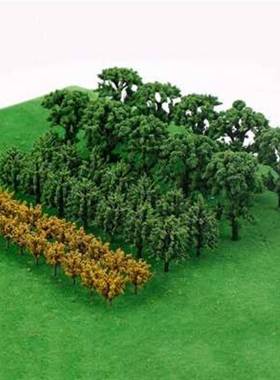 50pcs Plastic Model Trees DIY Train Railroad Scenery Landsca