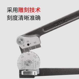 里奇弯管器不锈钢仪表管空调铜管镀锌管折弯器手动多功能专用工具