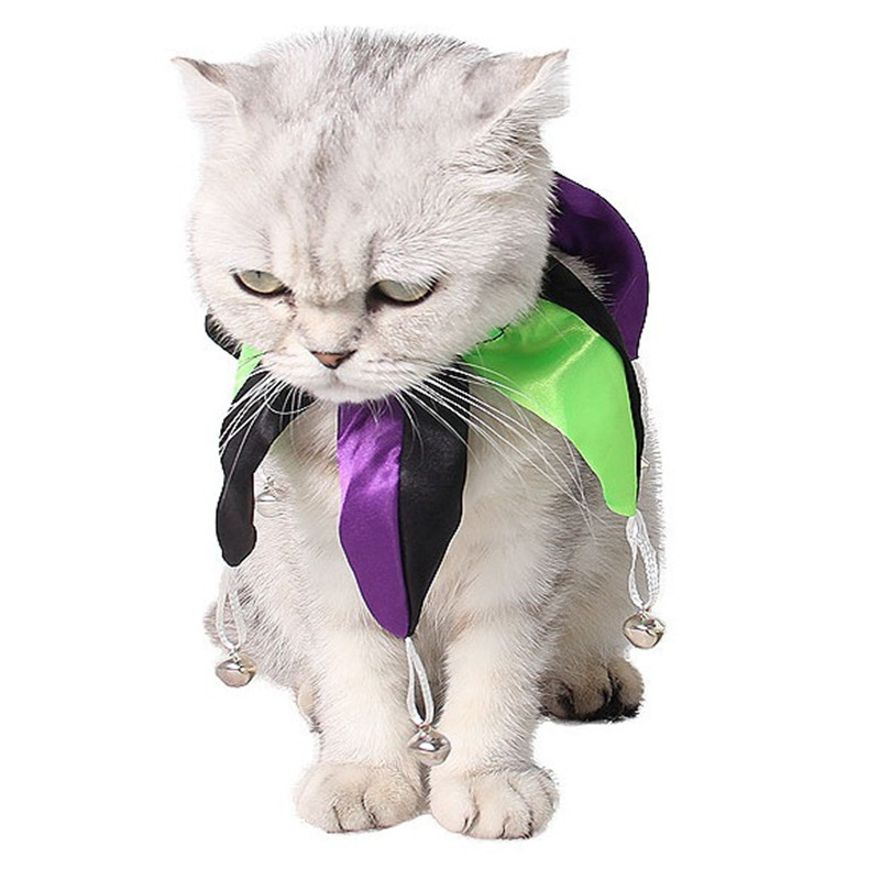 New Adjustable Soft Pet Halloween Clown Collars Cat dog Coll