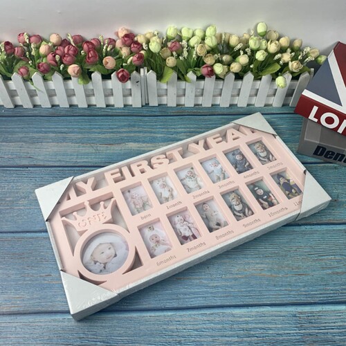 好货My First Year Baby Keepsake Frame 0-12 Months Pictures P