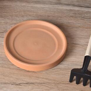 红陶花盆圆柱形带托盘多肉绿萝简约鲜栽仙人掌陶瓷泥瓦盆透气吸水