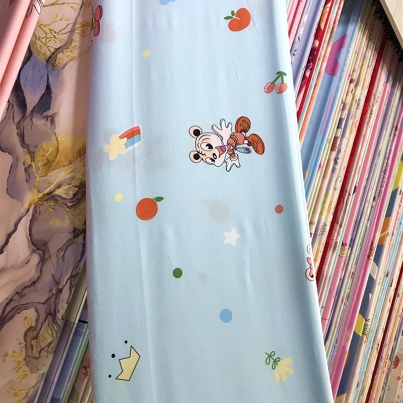 极速22年新品2米宽斜纹人造棉布料棉绸布料 夏季床品夏凉被空调被