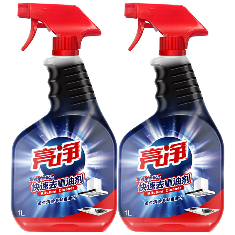 亮净厨房去重油剂1L*2瓶油污清洁剂油烟机清洗剂去油污净