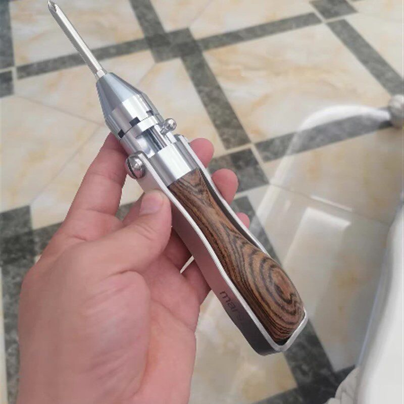 多功能杠杆式半自动正反转省力1891德国木手柄复古棘轮螺丝刀