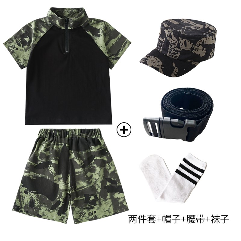 好货小学生迷彩服六一儿童合唱演出服男童特种兵战狼夏令营户外军