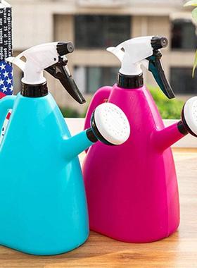 2 in 1 Plastic Watering Can Indoor Garden Plants Pressure Sp