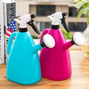 2 in 1 Plastic Watering Can Indoor Garden Plants Pressure Sp