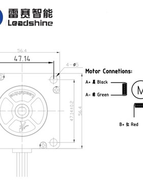 雷赛科技86CM45 86HS85 86CM85 86CM120 14轴步进电机8.5扭矩包邮