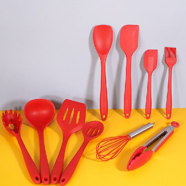 1-10Pcs Kitchen Cookware Set Nonstick Silicone Spatula