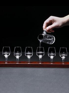 50ml国标标准白酒品酒杯 水晶玻璃专业品鉴杯郁金香杯分酒器套装