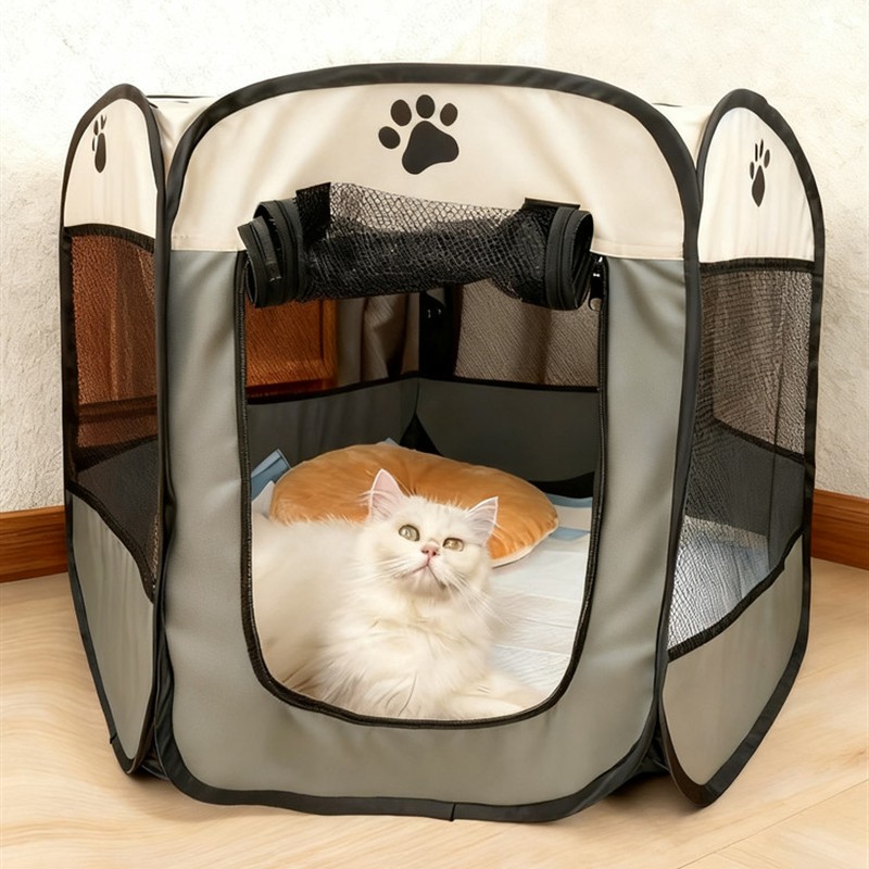 宠物围栏室内家用隔离防护栏可折叠封闭式猫窝狗窝生产房狗狗帐篷