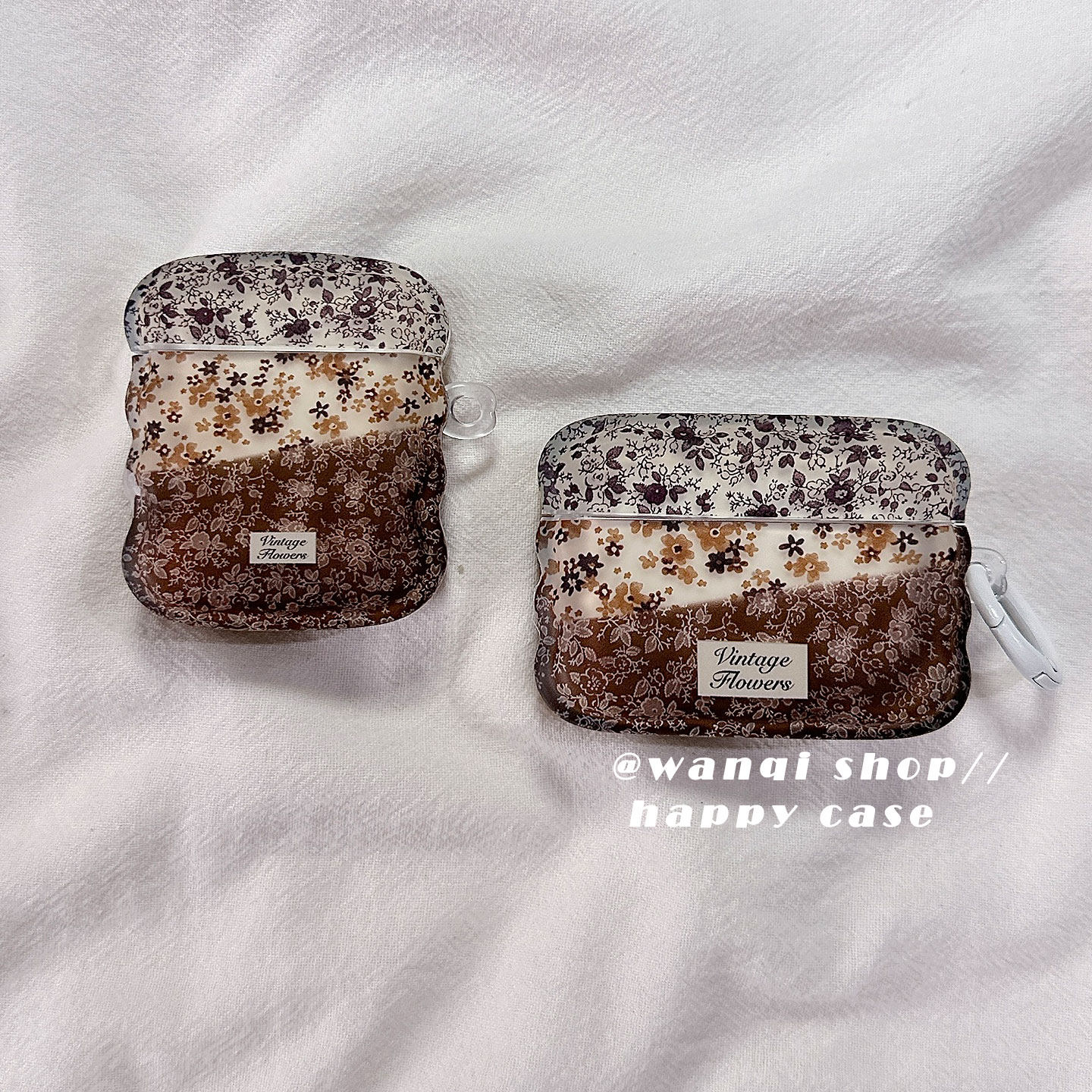 秋冬复古花朵小众适用苹果AirPodspro3蓝牙耳机保护套保护壳AirPods2全包软壳pro2硅胶三代第四代耳机盒韩ins,3C数码配件,耳机保护套,淘宝优惠券,粉丝福利购,淘宝优惠卷