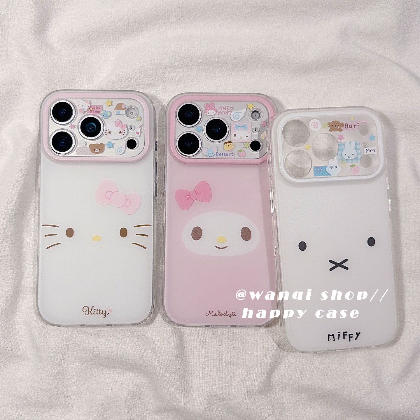 可爱卡通Kitty/美乐蒂适用苹果手机壳iphone17promax高级感13/14硅胶16Pro保护套15新款全包防摔女软日韩磨砂