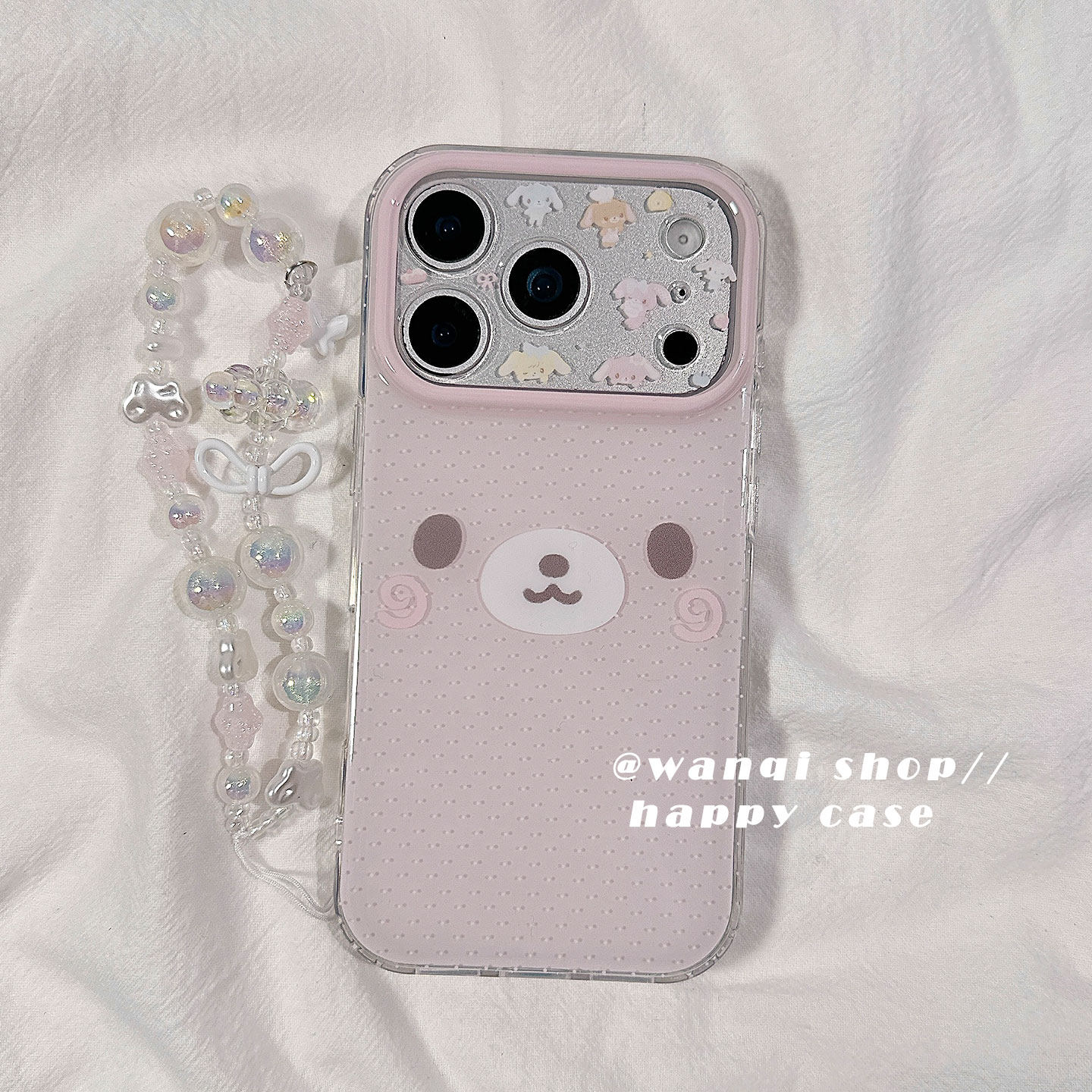 ins韩风卡通甜品兔带链条适用苹果17手机壳iphone16promax保护套14新款双层16Pro硅胶防摔15全包女软粉色可爱,3C数码配件,手机保护套/壳,淘宝优惠券,粉丝福利购,淘宝优惠卷