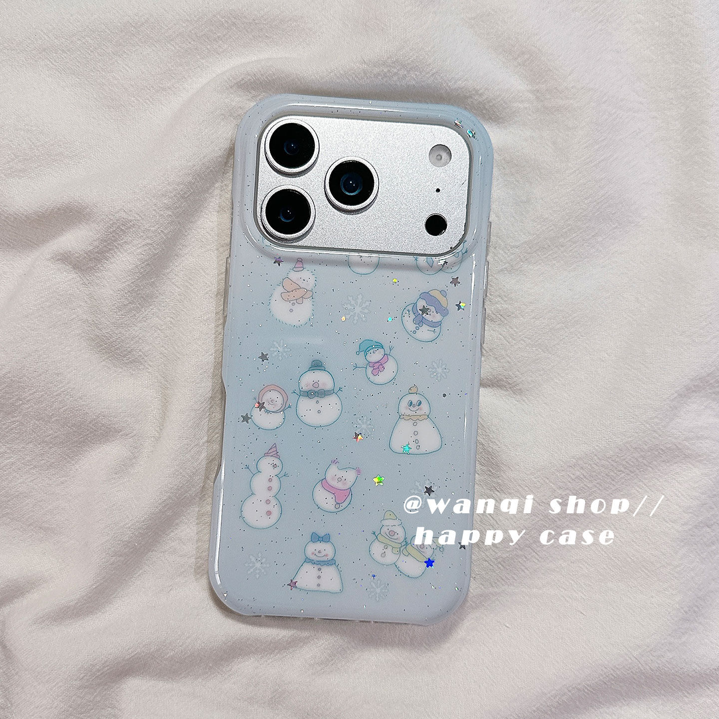 秋冬氛围闪粉雪人适用苹果手机壳iphone17promax高级感13/14硅胶16Pro保护套15新款全包圆边防摔女软简约可爱,3C数码配件,手机保护套/壳,淘宝优惠券,粉丝福利购,淘宝优惠卷