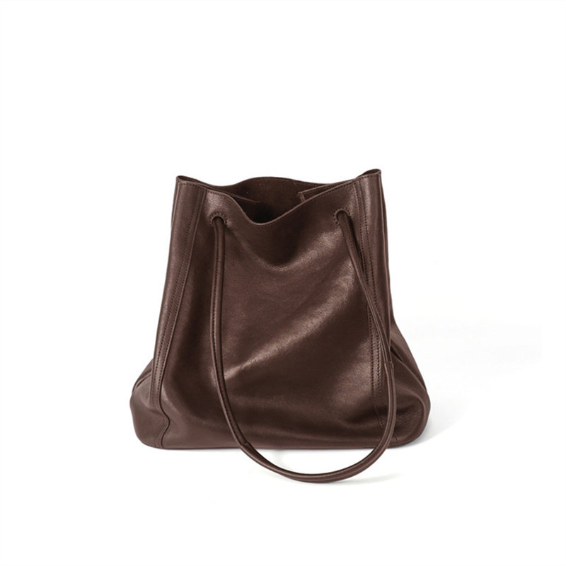 【钱老板专属】小众时尚轻奢简约头层牛皮水桶包S116,箱包皮具/热销女包/男包,水桶包,淘宝优惠券,粉丝福利购,淘宝优惠卷