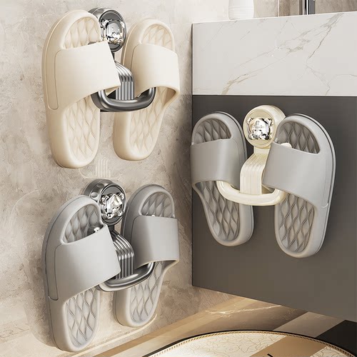 【掉落包赔】吸盘拖鞋挂架沥水架