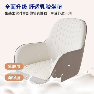 奶油风餐椅家用小户型2025新款餐厅酒店椅子O靠背椅轻奢高级餐桌