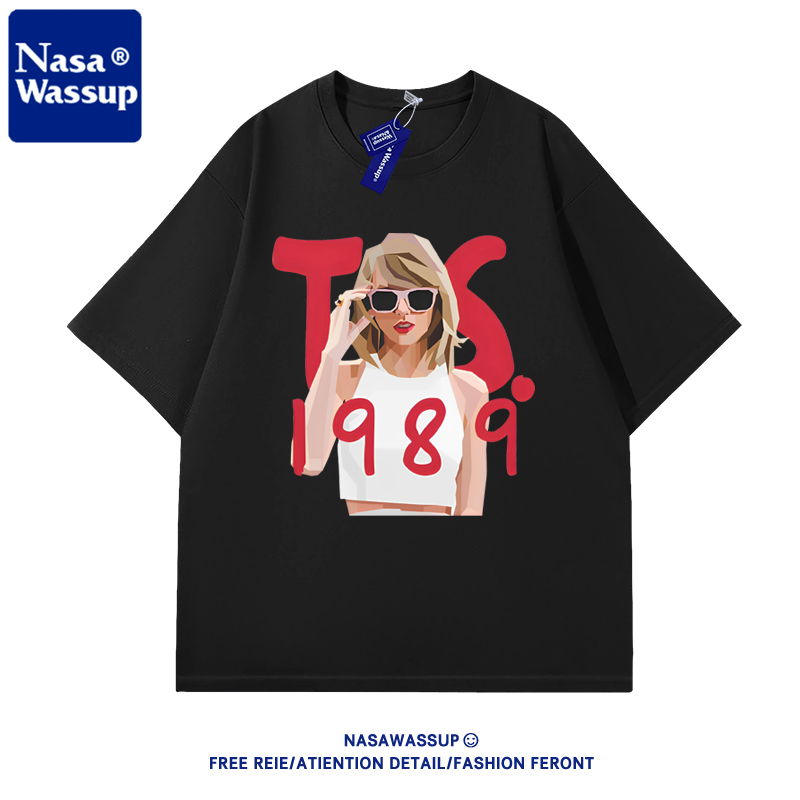 NASA联名霉霉Taylor Swift周边短袖t恤男女情侣纯棉宽松夏季潮牌