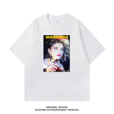 Madonna麦当娜周边短袖小众古着vintage高街百搭纯棉宽松男女t恤