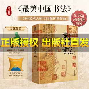 【运损包赔】最美中国书法 赠抱枕+手工编织袋 传世书法名品中国书法史字帖 书法收藏鉴赏书书法名帖全收录珍藏画册书籍正版