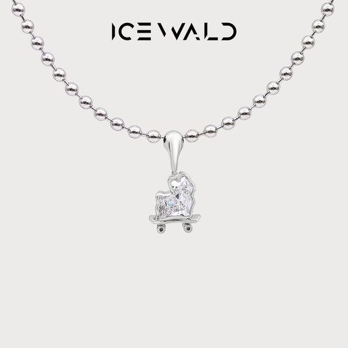 宠物钻石k金吊坠icewald小狗项链