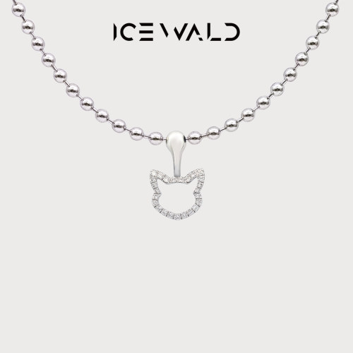 满钻猫咪锁骨链ICEWALD真冶